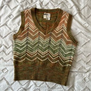 vintage 70s retro sweater vest